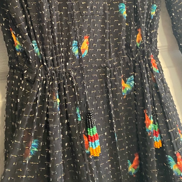 Farm Rio Chicken pattern Dress size Small - Picture 6 of 6